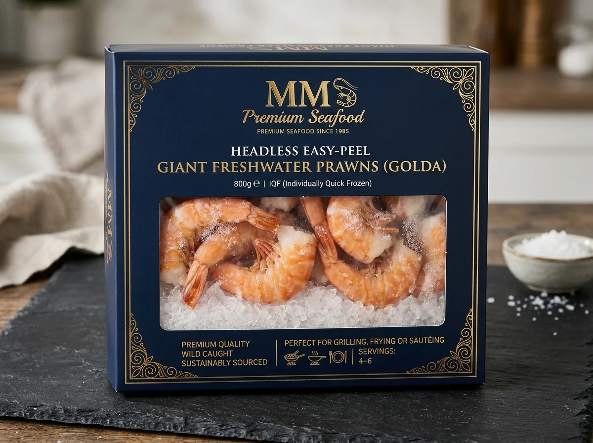 Giant Freshwater Prawns (Golda) – Headless Easy-Peel
