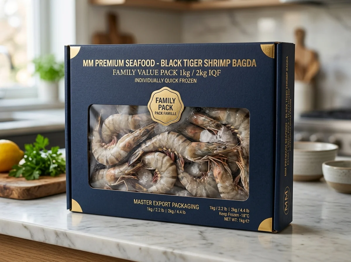 Black Tiger Shrimp Jumbo (Bagda Grand Cru 13/15) – Whole IQF